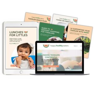 Mockup of Feeding Toddlers Confidently and assorted bonus content